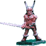 An old Citadel figure of a big Barbarian. Click here for a bigger picture